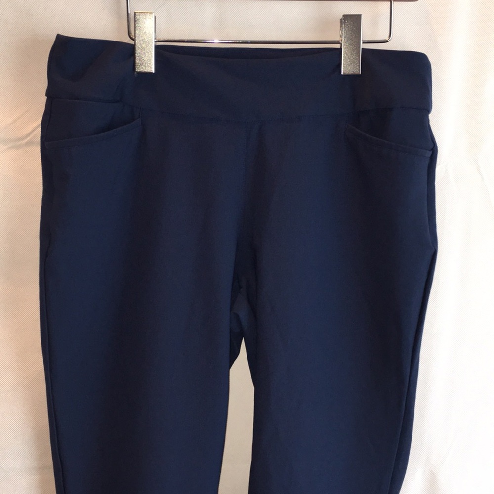 Adidas Crop Athletic Pants | Navy | Size L